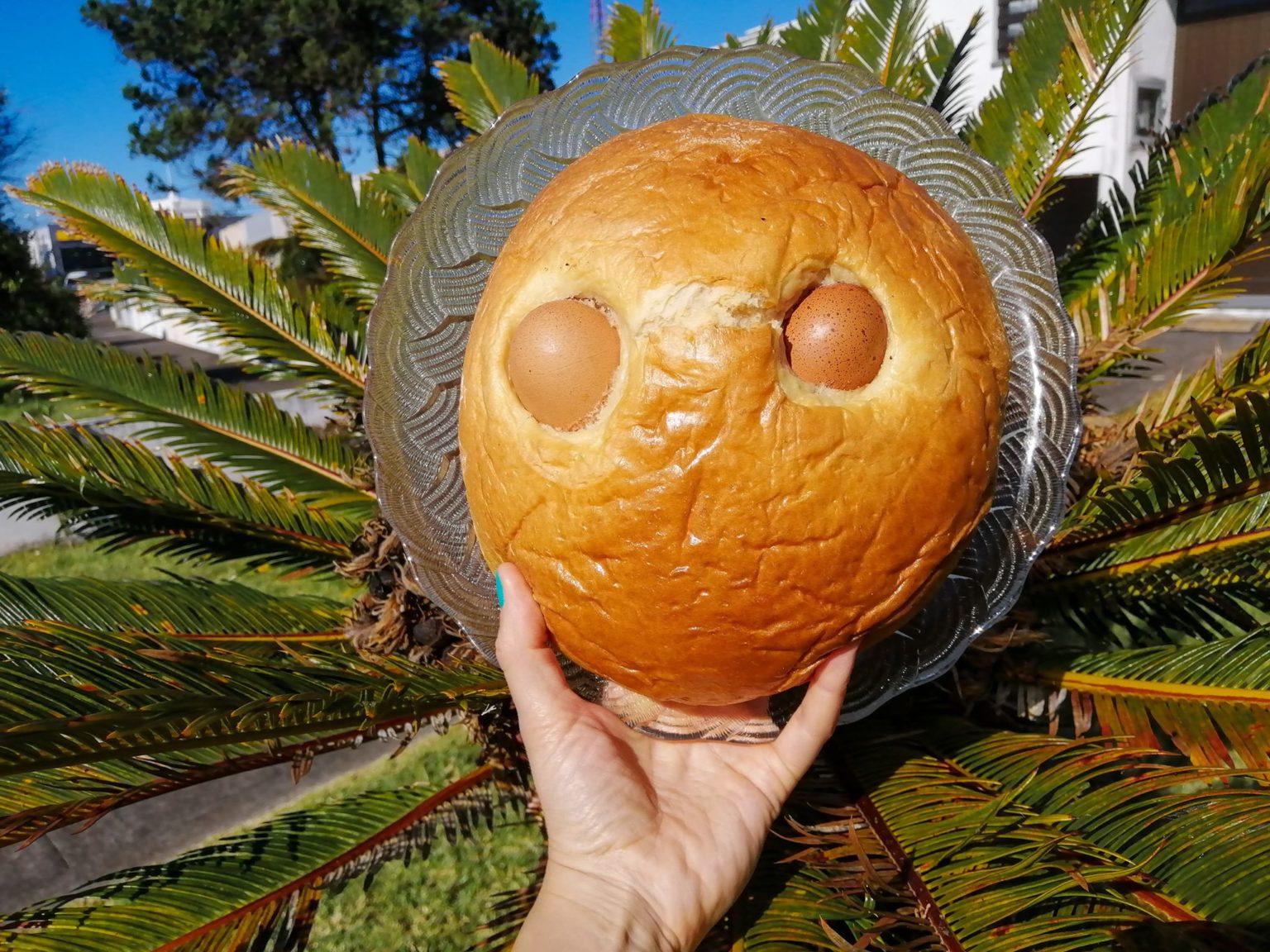 Wielkanoc, Wielkanoc na Terceirze, Easter, Easter in Terceira, chleb, bread, słodki chleb, sweet bread, massa sovada,